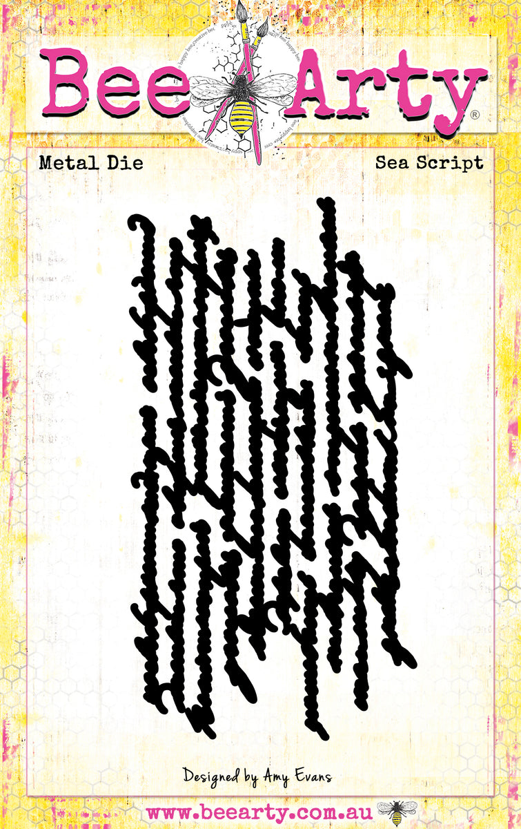 Sea Script - Metal Die – Bee Arty