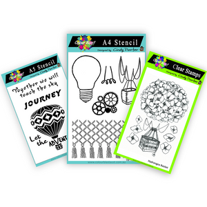 Up Up and Away - Stamp/Stencil Bundle
