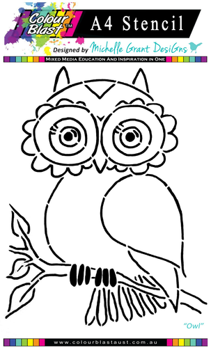 Owl - A4 Stencil