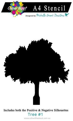 Tree1 - A4 Stencil