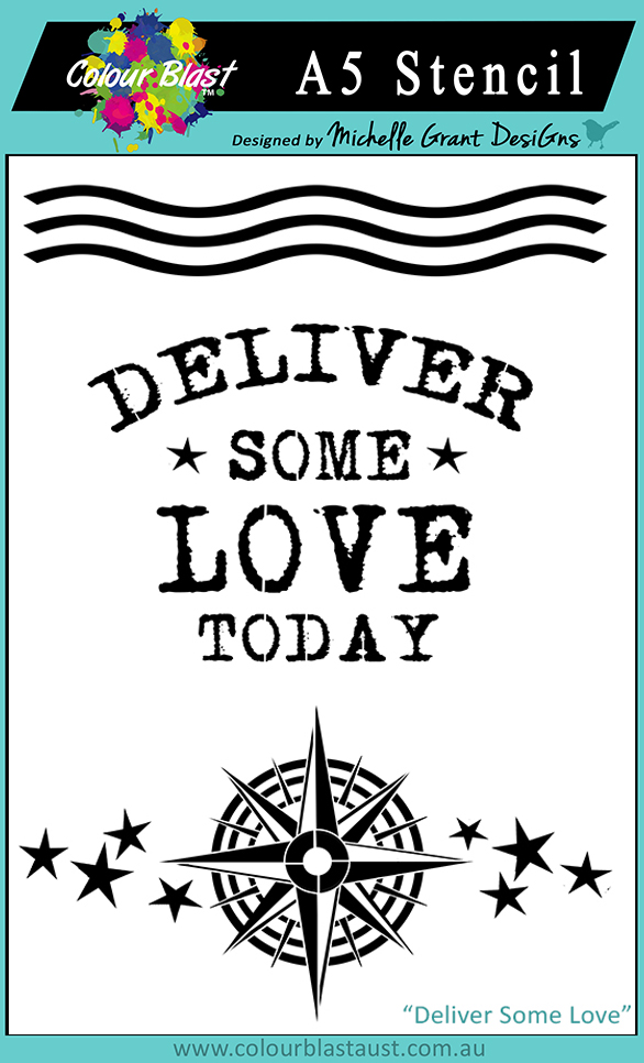Deliver Some Love - A5 Stencil