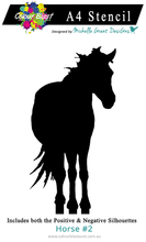 Load image into Gallery viewer, Horse 2 - A4 Stencil